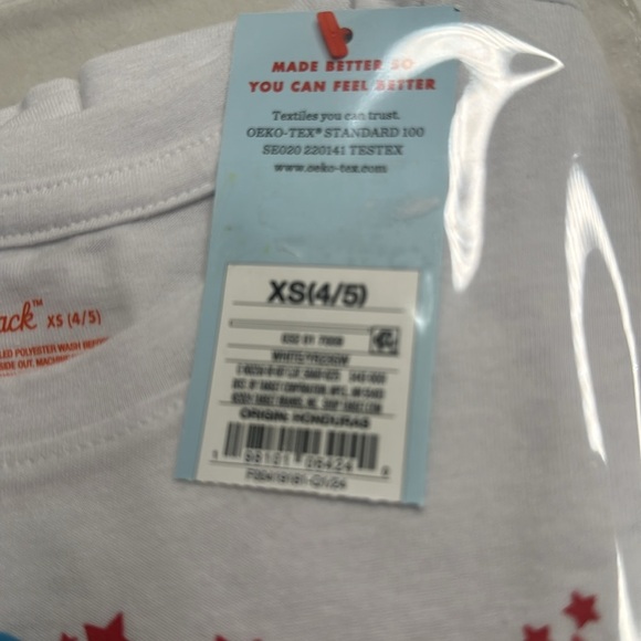 Cat and Jack Girls Size Shirt 4th of July Stars Red Blue White choose your size👇 - Picture 5 of 10